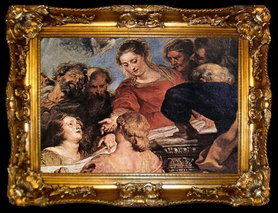 framed  RUBENS, Pieter Pauwel Assumption of the Virgin (detail), ta009-2